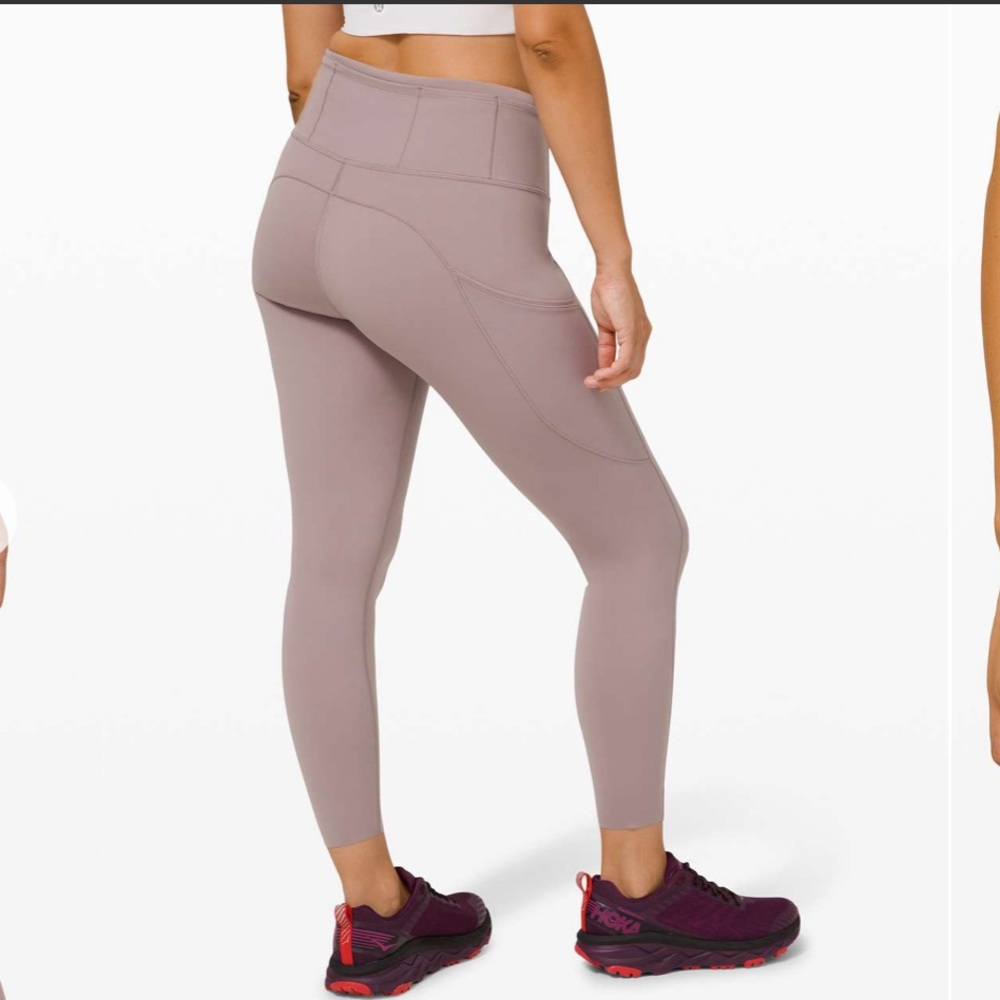 Lululemon Fast and Free Tight II 25" Non-Reflective Nulux Violet Verbena Size 8
